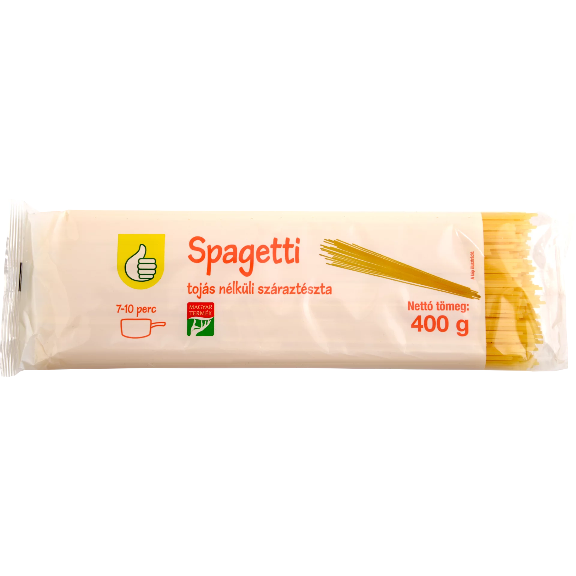 Auchan Tuti Tipp spagetti tojás nélküli száraztészta, 400g